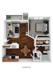 1 bed, 1 bath, 590 sqft, $1,425