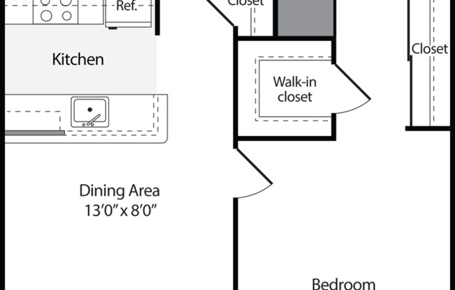 1 bed, 1 bath, 1,045 sqft, $3,100, Unit 421