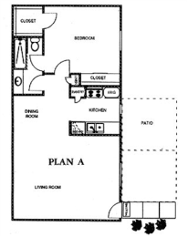 1 bed, 1 bath, 853 sqft, $850