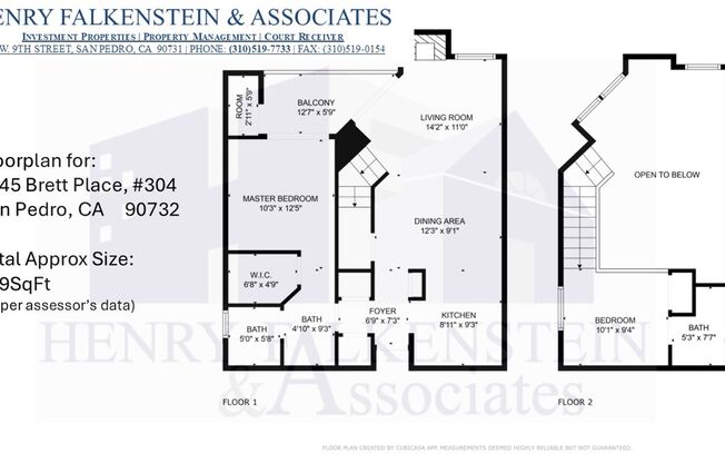 Top Floor Penthouse Loft Condo | Fireplace | Laminate Flooring | Community Swimming Pool
