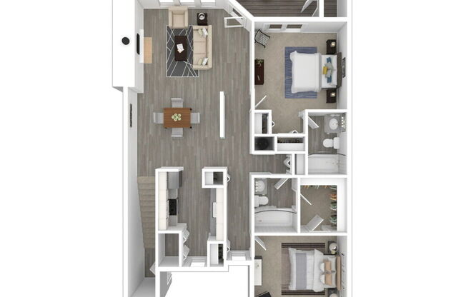 2 beds, 2 baths, 1,229 sqft, $2,062