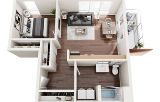 1 bed, 1 bath, 656 sqft, $2,598