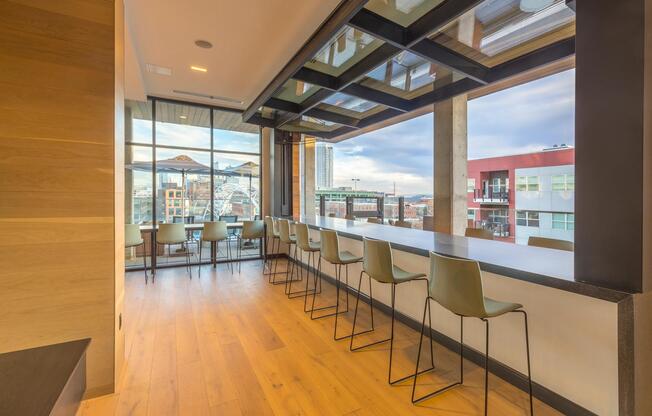 Take in the scenic views from our Clubhouse.