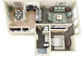1 bed, 1 bath, 757 sqft, $2,059