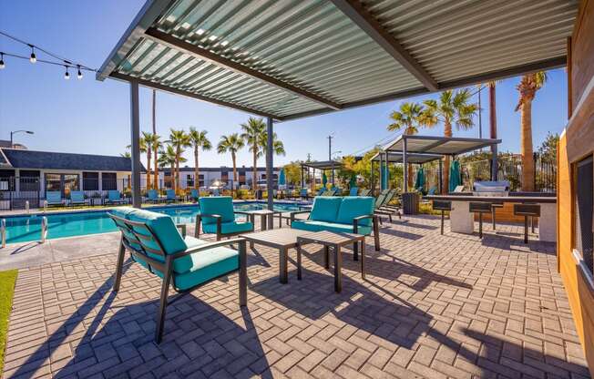 take a dip in the pool at villas at houston levee west apartments in cord