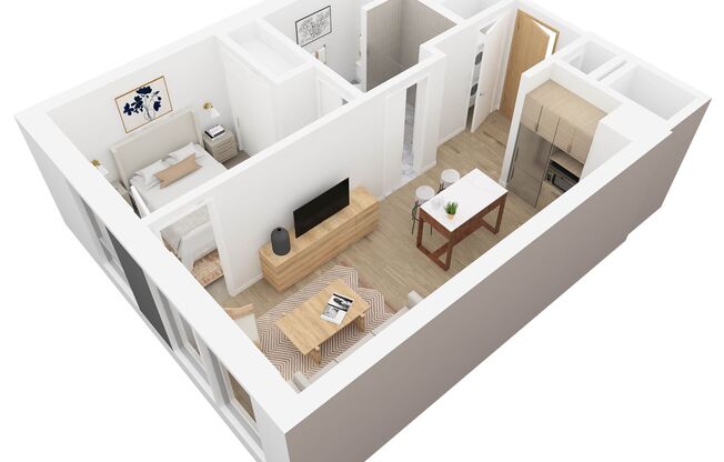 1 bed, 1 bath, 583 sqft, $2,885, Unit 0202