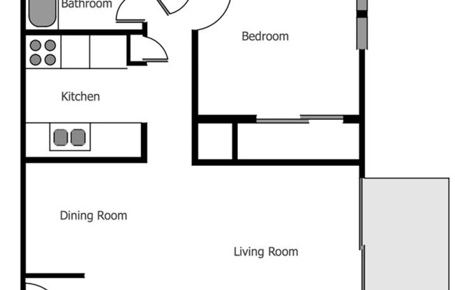 1 bed, 1 bath, 675 sqft, $849, Unit 4301-34