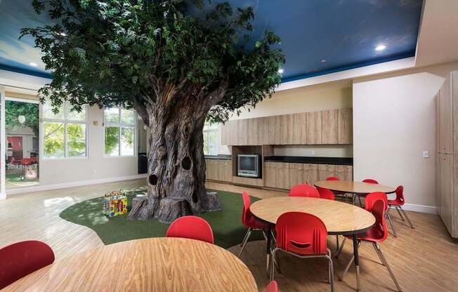 Activity Room at La Jolla Crossroads Apartments, California, 92122