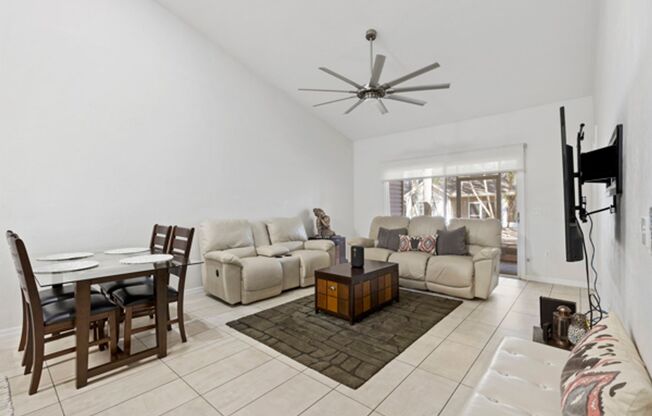 GORGEOUS FURNISHED CONDO!! 2/2 In Gables with Garage