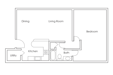 1 bed, 1 bath, 864 sqft, $1,198