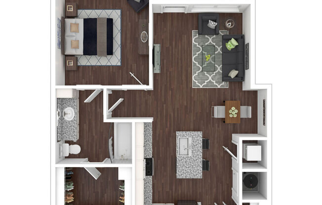 1 bed, 1 bath, 756 sqft, $1,777