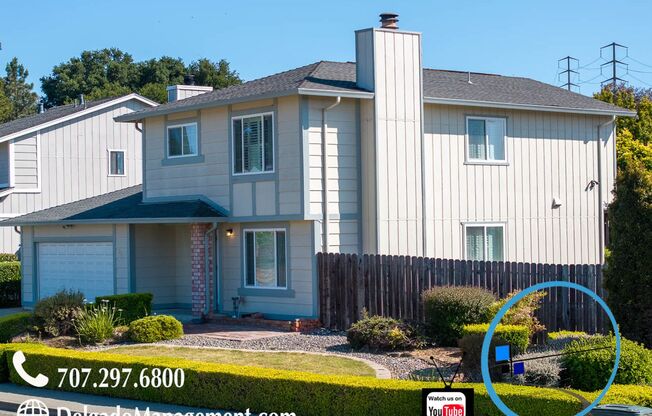 East Vallejo! Beautiful four bedroom, three baths available now!