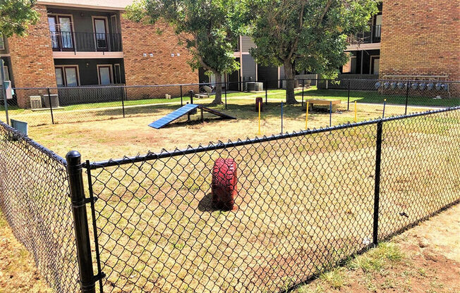 private dog park at Amarillo TX apartments