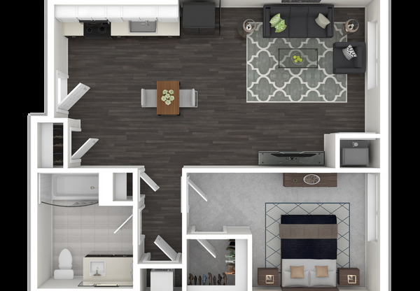 1 bed, 1 bath, 711 sqft, $2,399