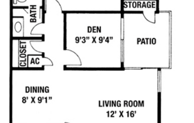 1 bed, 1 bath, 795 sqft, $1,250