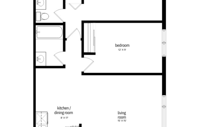 2 beds, 1.5 baths, 940 sqft, $1,900, Unit 605-313