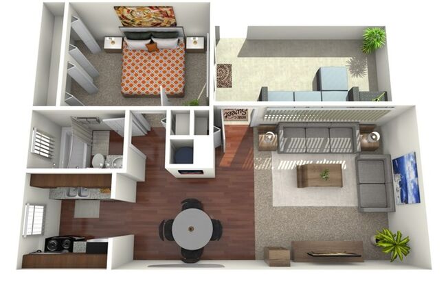 1 bed, 1 bath, 712 sqft, $1,235, Unit 14F