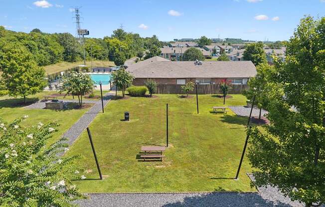 Aerial View of Picnic Area
