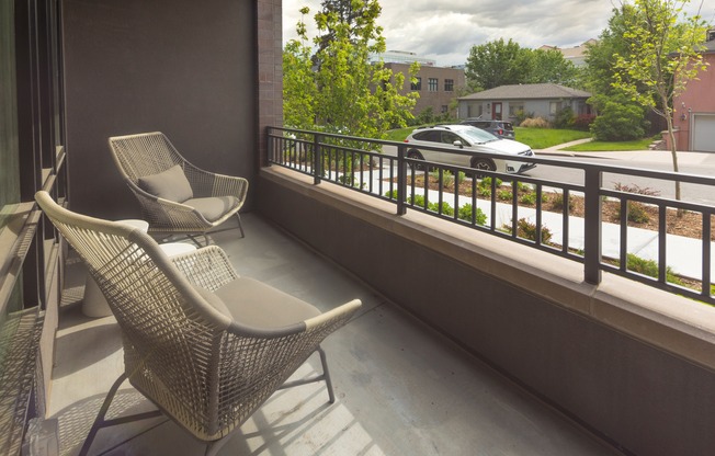Breathe in some fresh air on your very own private balcony*