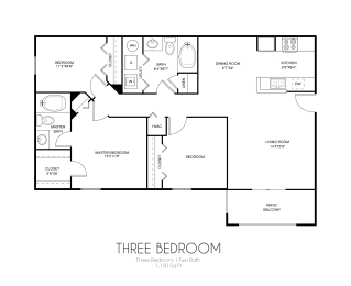 3 beds, 2 baths, 1,150 sqft, $1,599