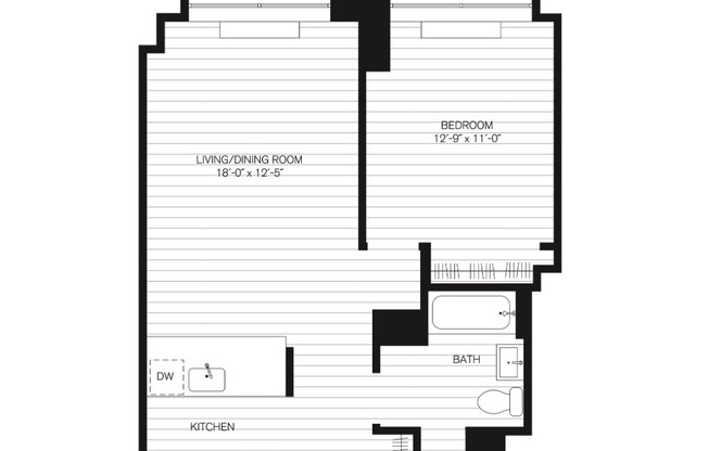 1 bed, 1 bath, $4,750, Unit 2B