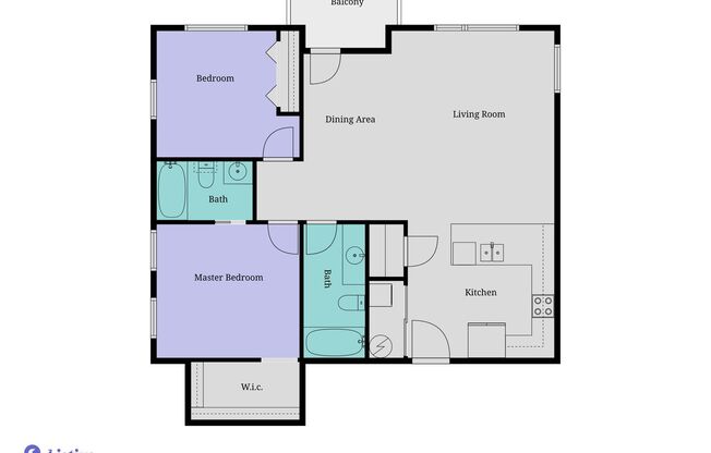 2 beds, 2 baths, $1,795