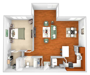 1 bed, 1 bath, 967 sqft, $1,968