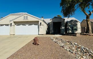 Spacious 3-Bedroom Home with Mountain Views, 3-Car Garage, and Furnished in Desert Lake Estates