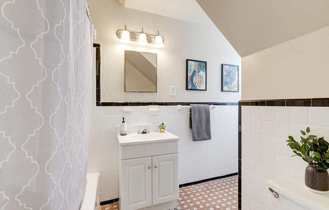 Bathroom at Kensington Place Apartments