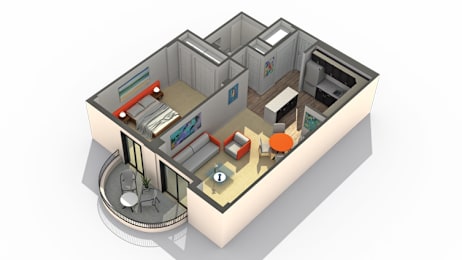 1 bed, 1 bath, 692 sqft, $1,855