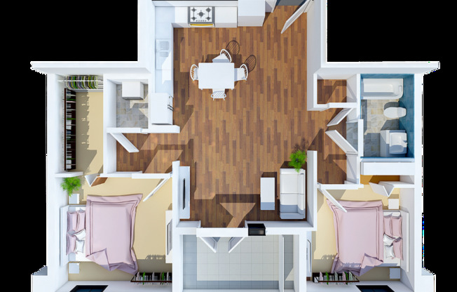 2 beds, 1 bath, 1,008 sqft, $1,750