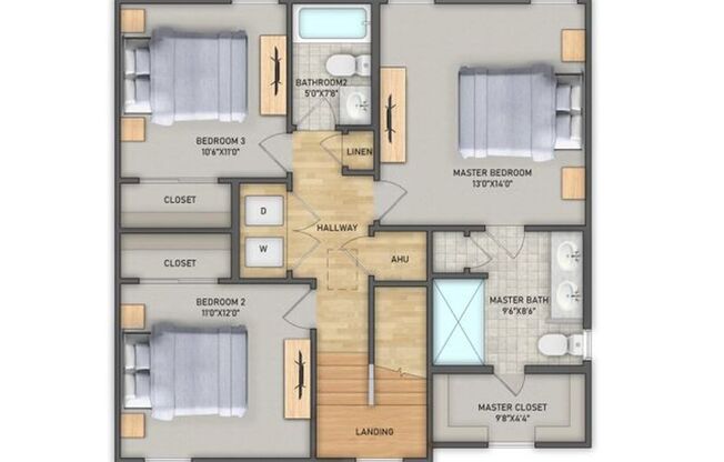 3 beds, 2.5 baths, 1,652 sqft, $2,200, Unit 5409