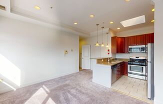 Top Floor! Beautiful One Bedroom W/Renovated Kitchen & Washer/Dryer In Unit!