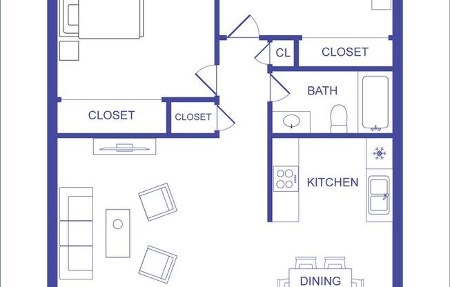 2 beds, 1 bath, 750 sqft, $1,313, Unit 1841-36