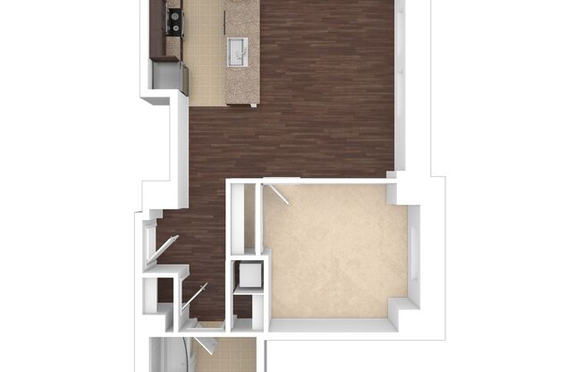1 bed, 1 bath, 679 sqft, $2,285, Unit M-G4