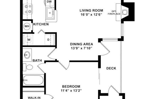 1 bed, 1 bath, 750 sqft, $1,878