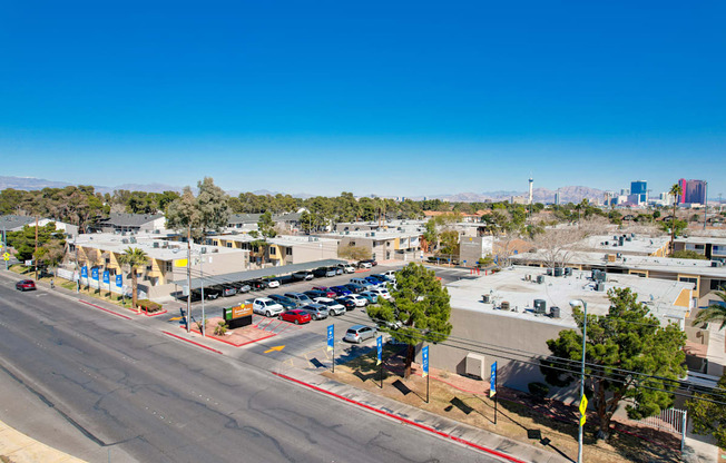 aerial of entrance at Summer Meadows, Las Vegas
