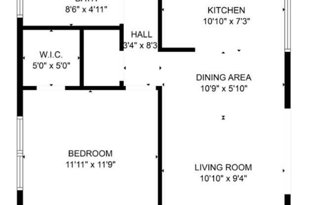 1 bed, 1 bath, $950, Unit 47