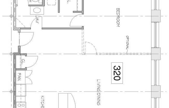 Studio, 1 bath, 980 sqft, $1,960, Unit 320