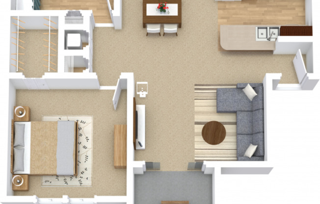 1 bed, 1 bath, 661 sqft, $1,405, Unit 326-0720