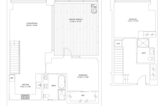2 beds, 2 baths, 1,513 sqft, $9,995, Unit L415