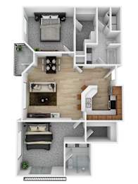 2 beds, 2 baths, 1,099 sqft, $2,253