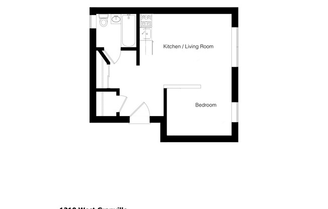1 bed, 1 bath, $1,285, Unit 208