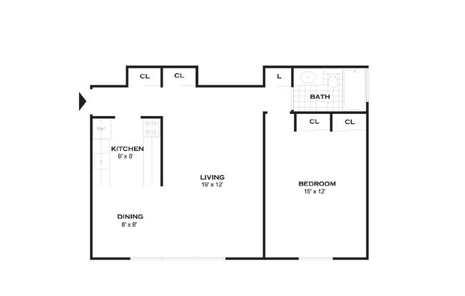 1 bed, 1 bath, 704 sqft, $2,315