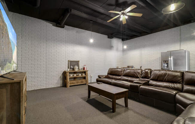 Theater room at Southwind Villas in southwest Omaha in La Vista, NE, 68128