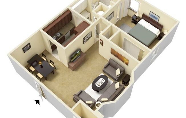1 bed, 1 bath, 786 sqft, $930