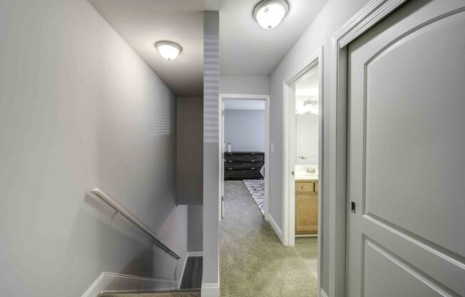 The Trails of North Hills apartments in Raleigh, NC photo of halway