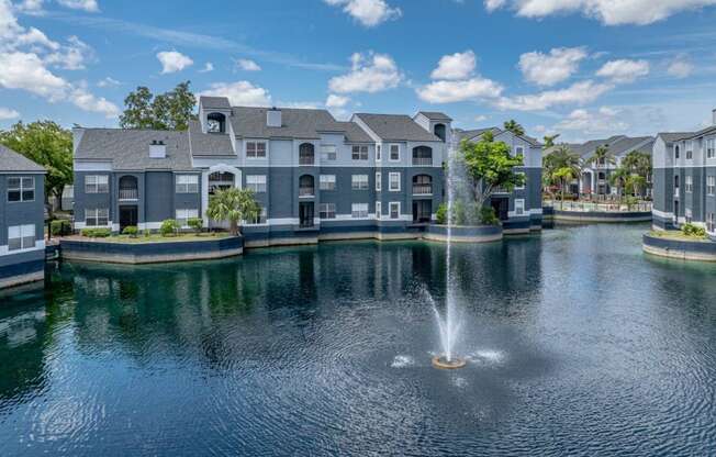 The Park at Veneto Apartments in Fort Meyers, Florida Exterior and Pond with Fountain