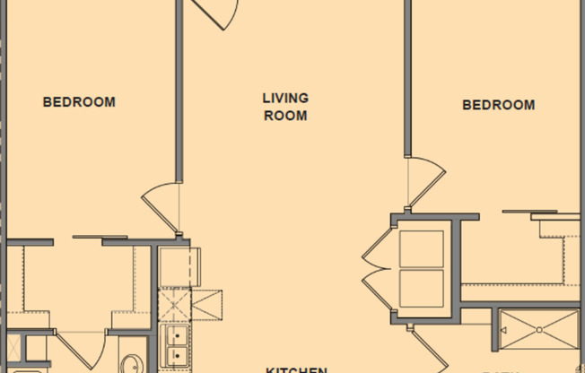 2 beds, 2 baths, 1,055 sqft, $1,799, Unit 103