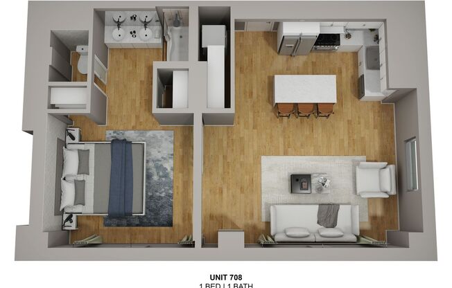 1 bed, 1 bath, 670 sqft, $2,675, Unit 908